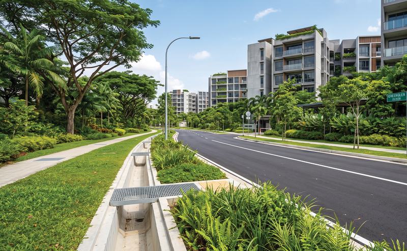 Tengah Town — Roads & Roadside Drains (Phase 2A)